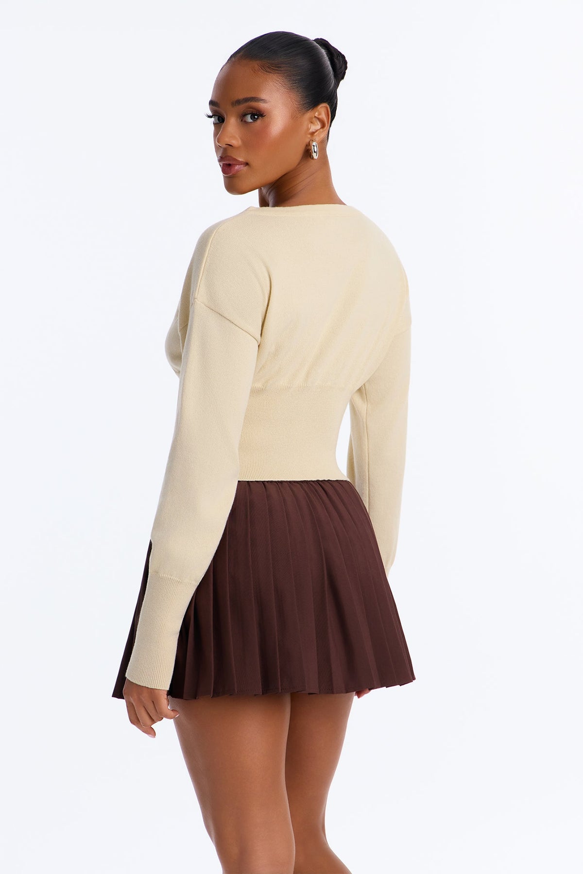 Soft Dreams Button Up Cardigan - Cream