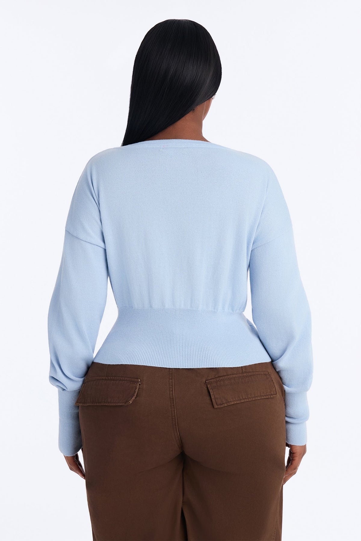 Soft Dreams Button Up Cardigan - Dusty Blue