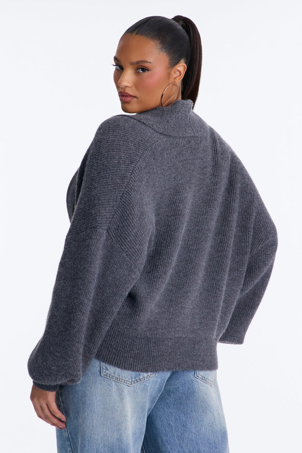 Dreaming Of Us Button Up Cardigan - Charcoal