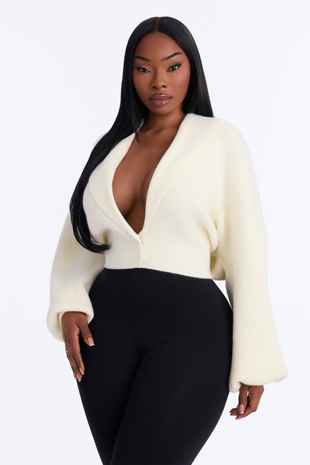 Dreaming Of Us Button Up Cardigan - Cream
