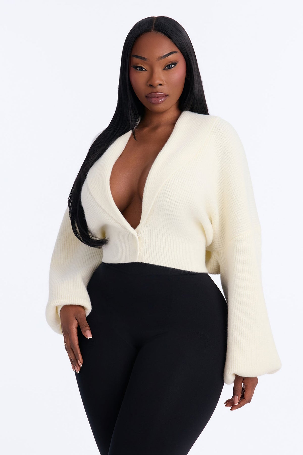 Dreaming Of Us Button Up Cardigan - Cream