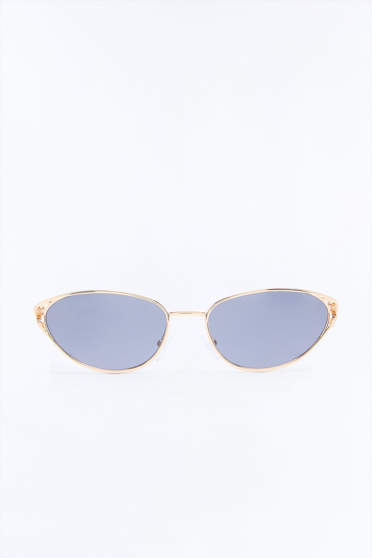 Sidewalk Chic Sunglasses - Black/Gold