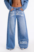 Von Dutch OG Wide Leg Jeans - Medium Wash