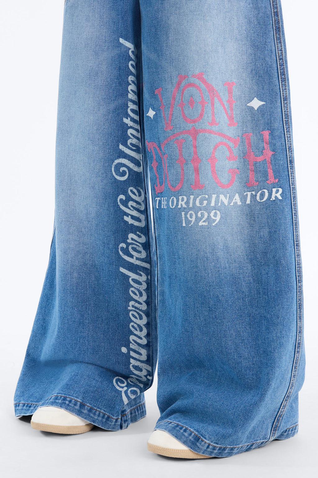 Von Dutch Untamed Wide Leg Jeans - Dark Wash