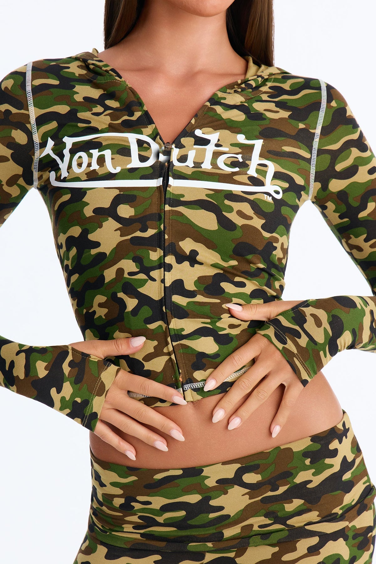 Von Dutch Camo Lounge Pant Set - Camouflage