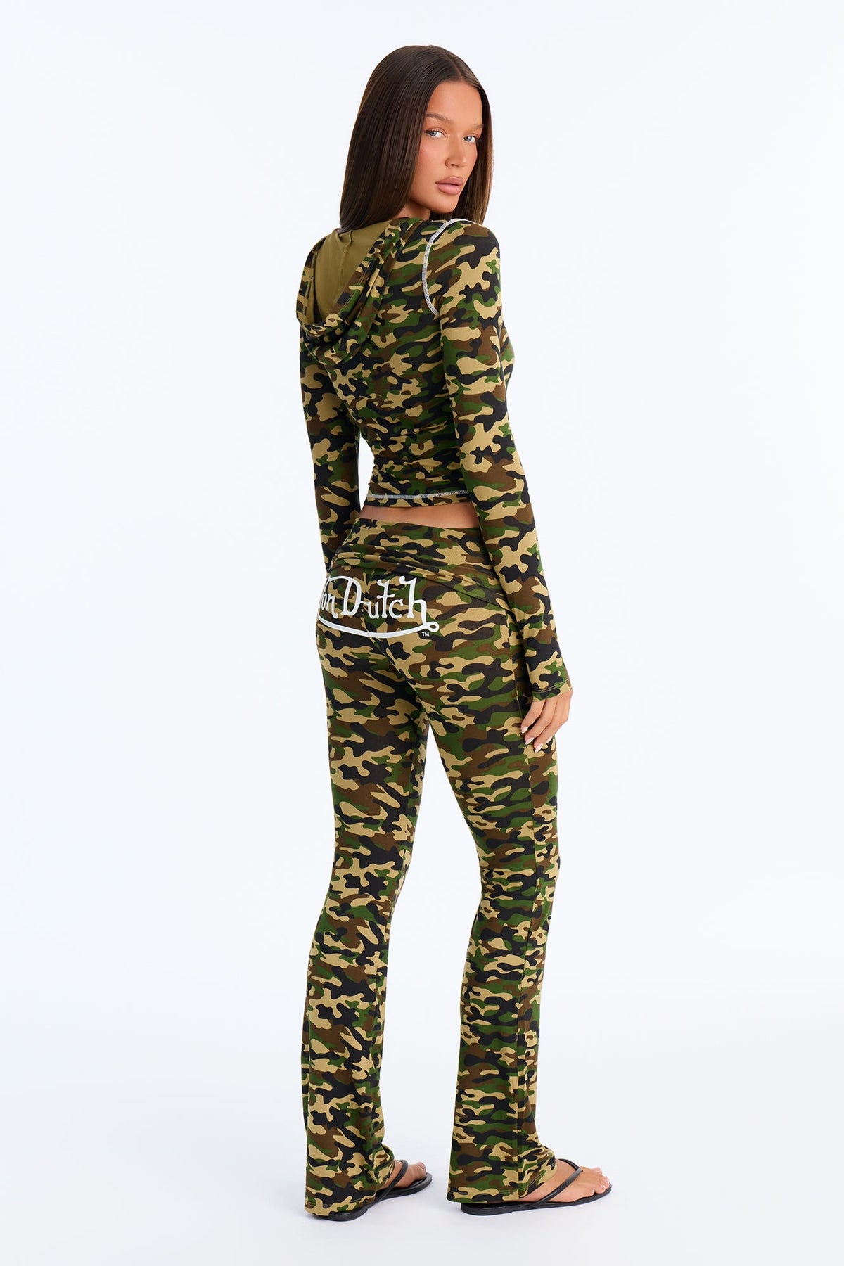 Von Dutch Camo Lounge Pant Set - Camouflage