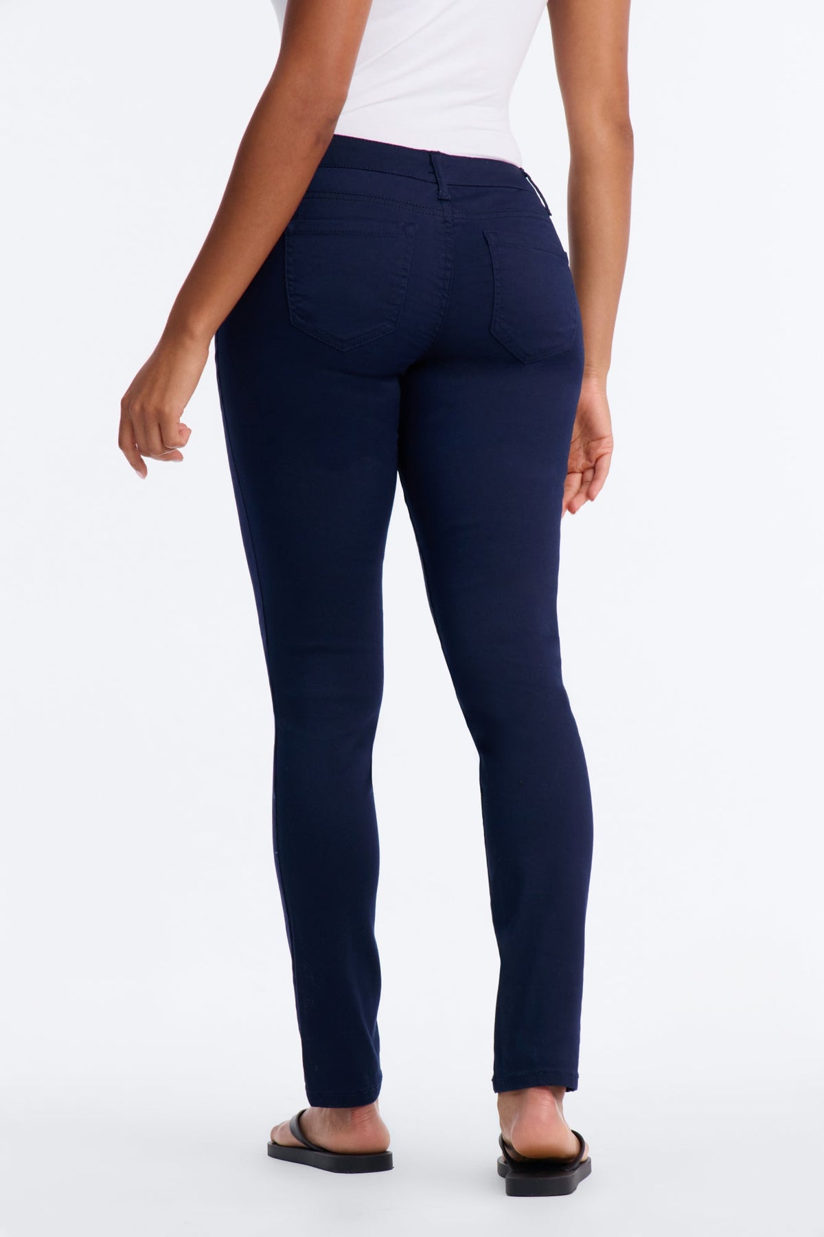 Wait For Me Low Rise Stretch Skinny Jeans - Navy
