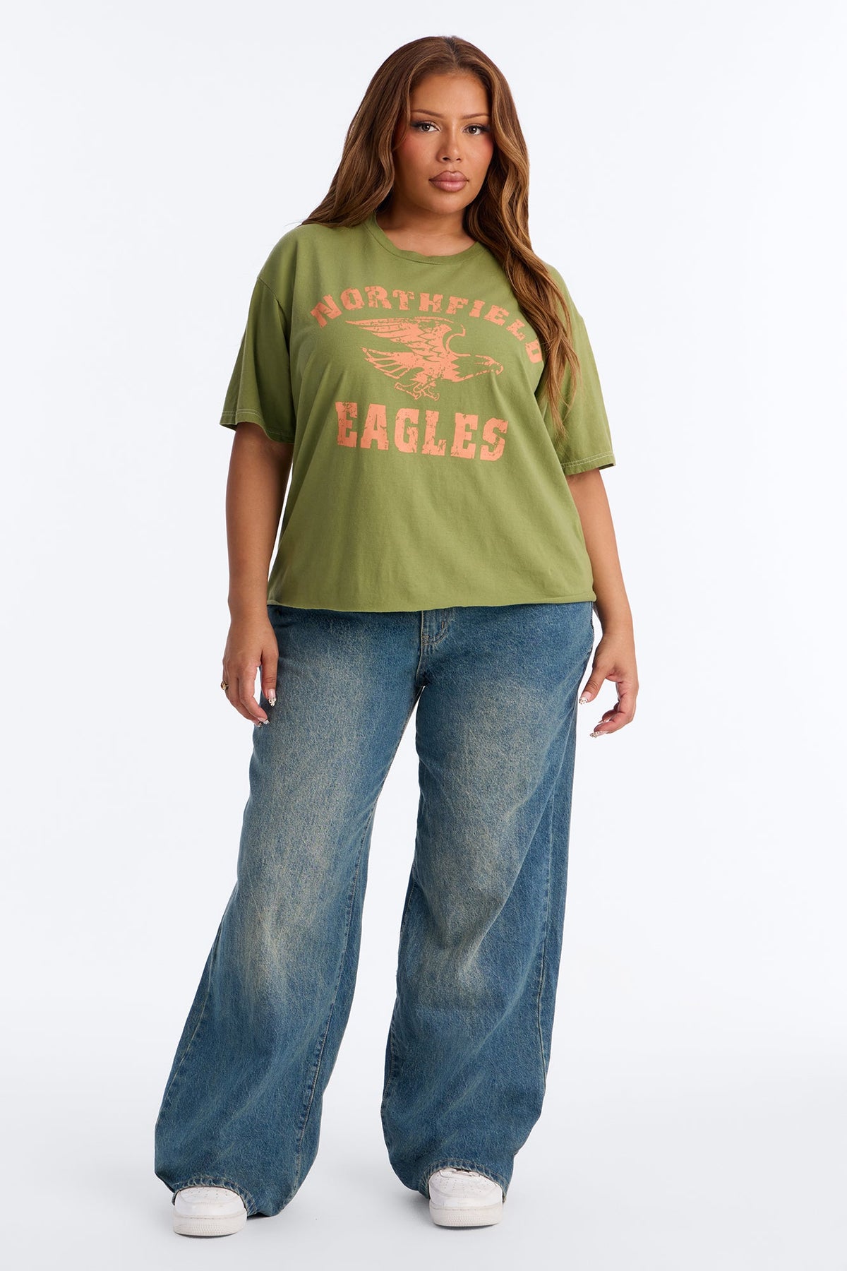 Eagles Athletic Oversized Tee - Olive