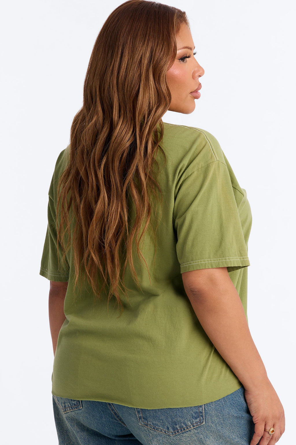 Eagles Athletic Oversized Tee - Olive