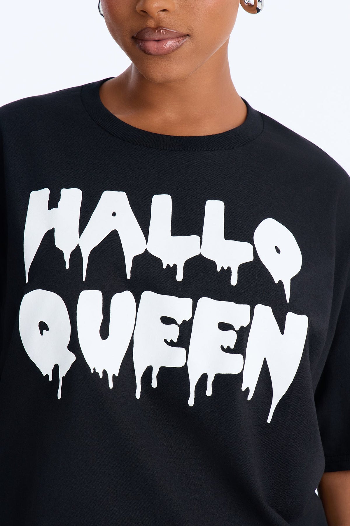 HalloQueen Washed Tee - Black