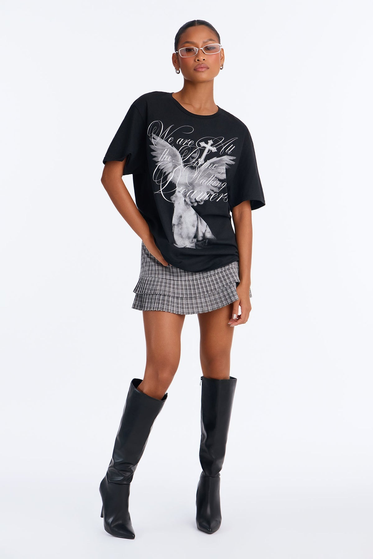 We Are Divine Angelic Tee - Black