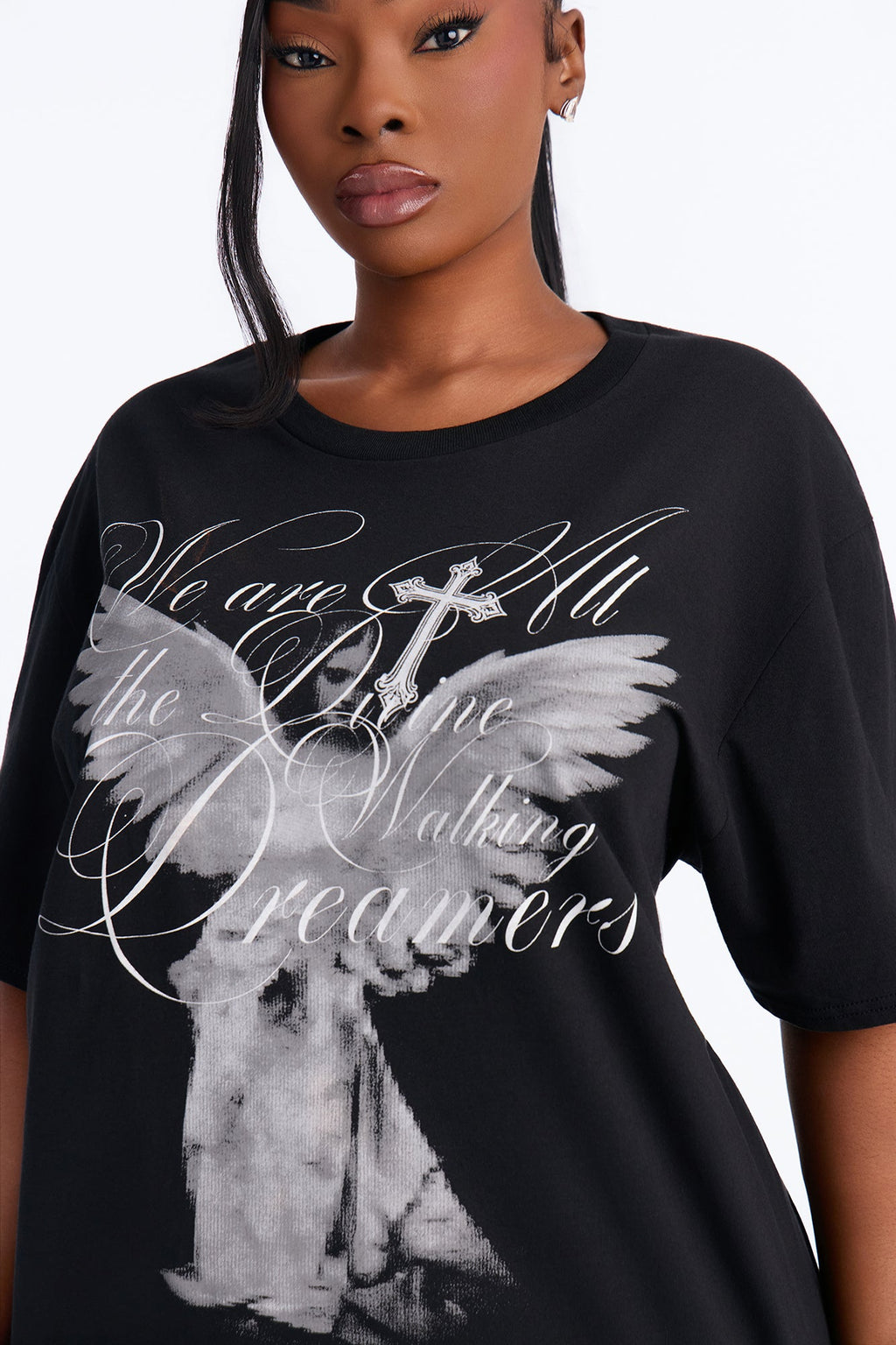 We Are Divine Angelic Tee - Black