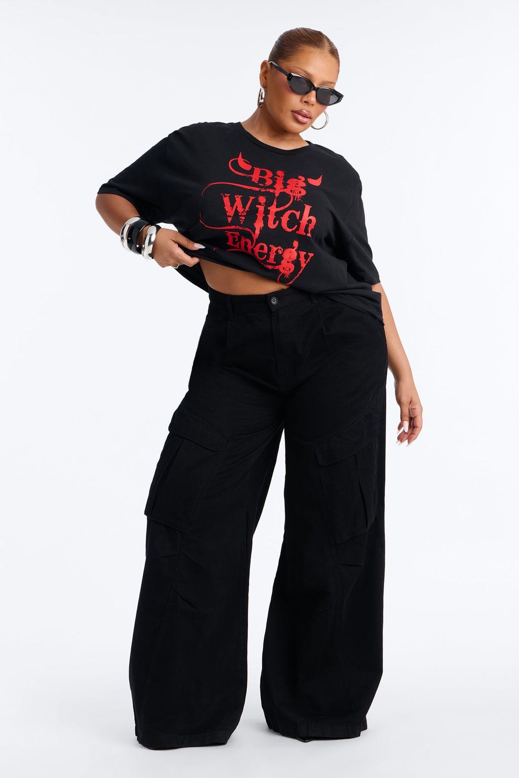 Big Witch Energy Washed Tee - Black