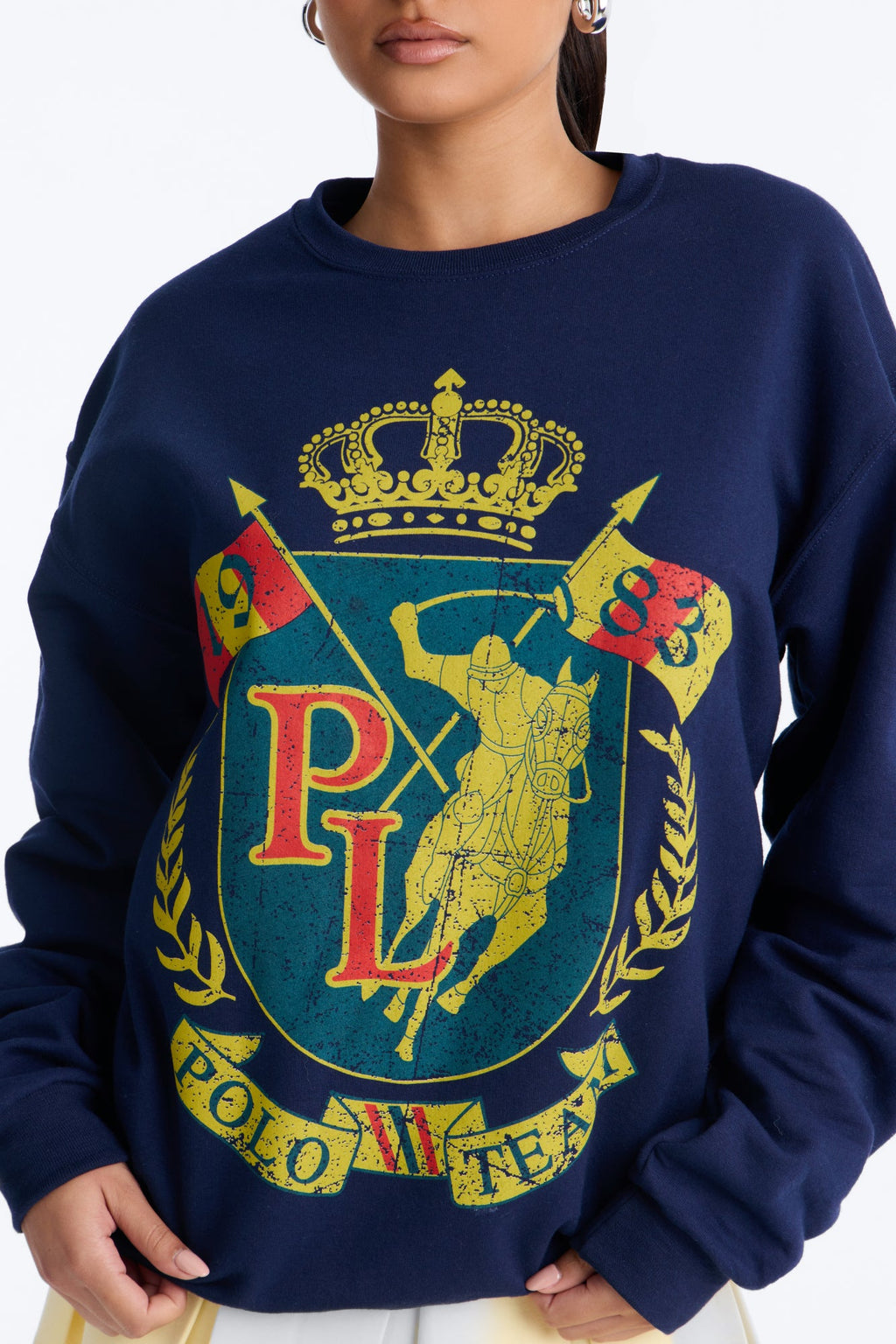 Polo Team Crew Sweatshirt - Navy