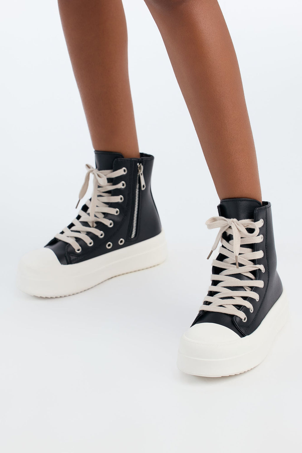Crew Platform Sneakers - Black