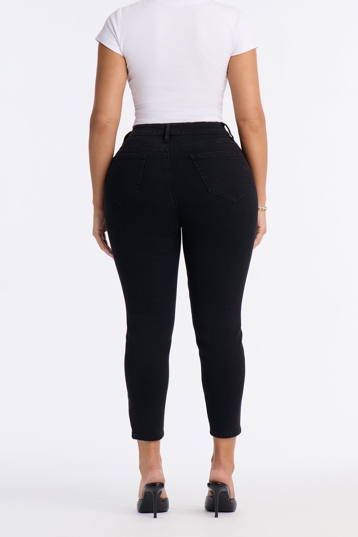 Petite Vibe Check Curvy Stretch Skinny Jeans - Black