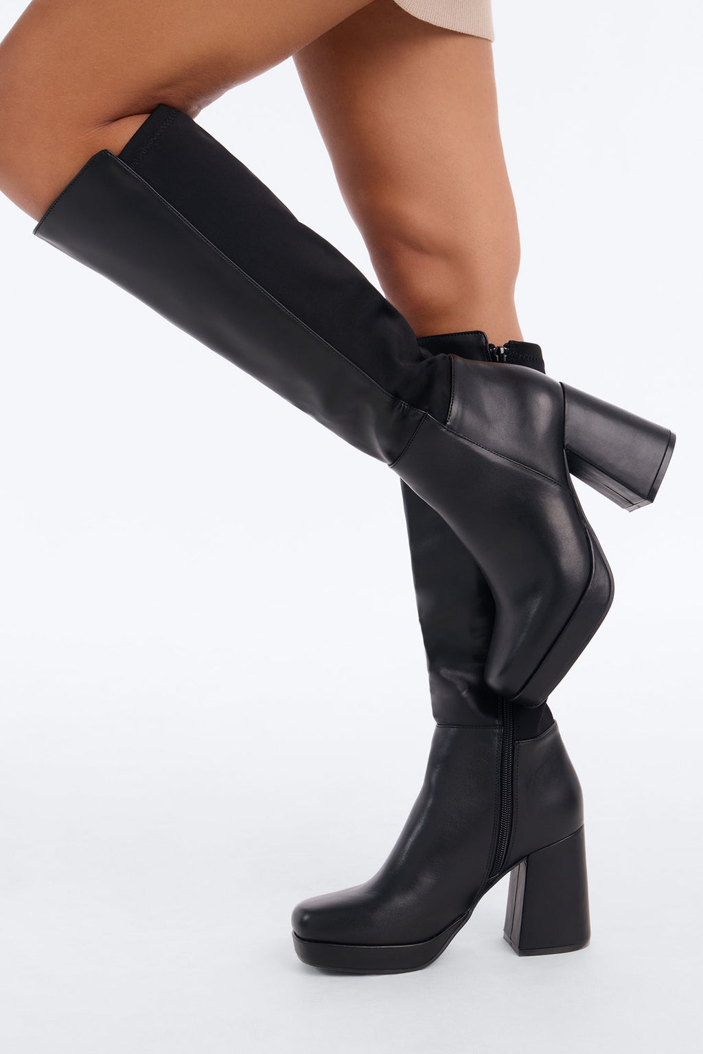 Call Me Later Heeled Boots - Black