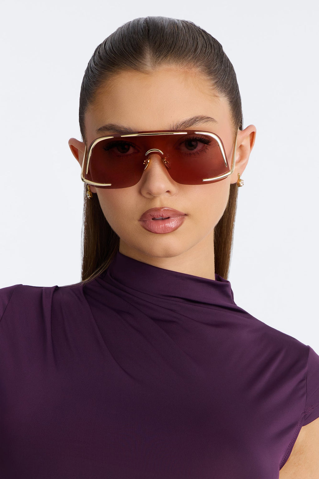 Glossed Up Sunglasses - Gold/Pink