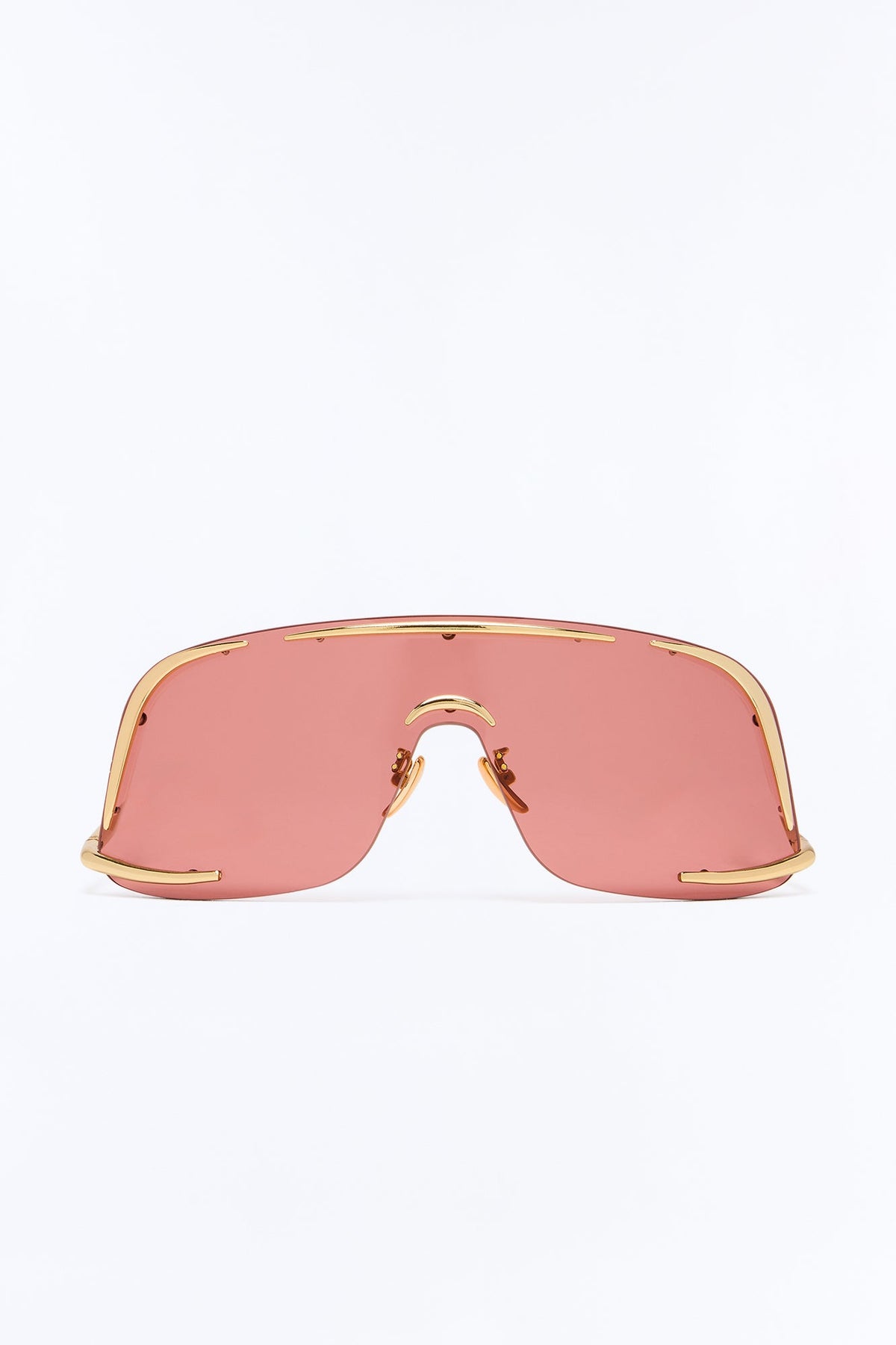 Glossed Up Sunglasses - Gold/Pink
