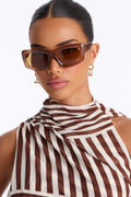 On The Go Sunglasses - Brown