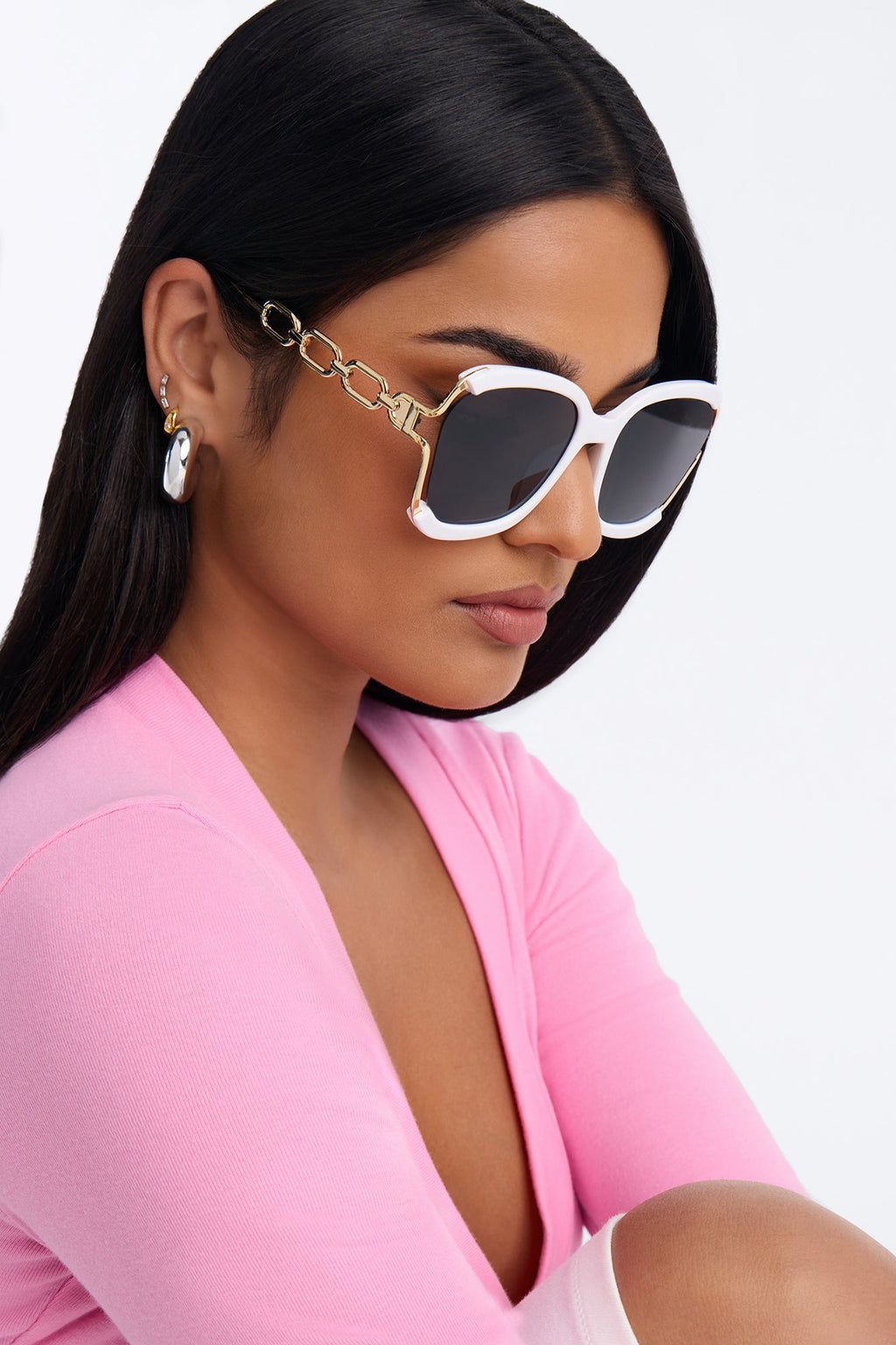 Off To Brunch Sunglasses - White