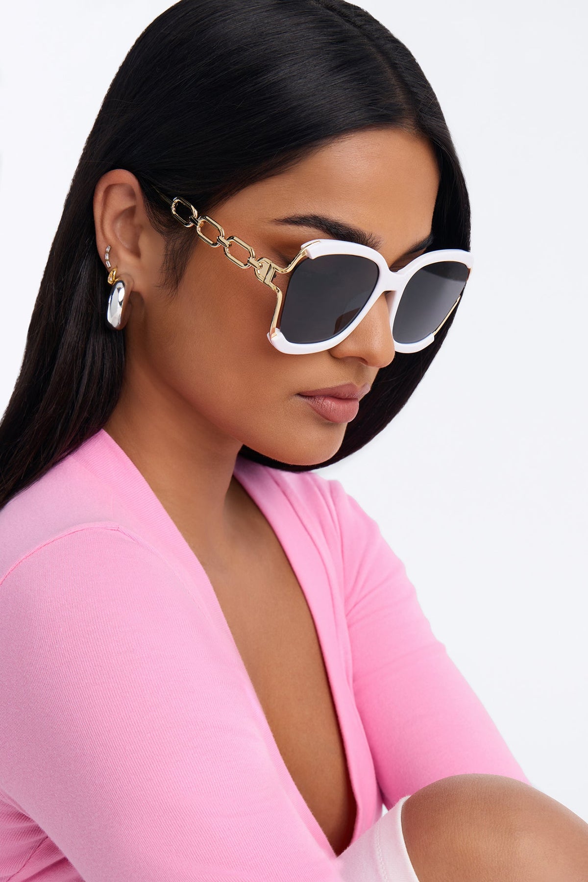 Off To Brunch Sunglasses - White