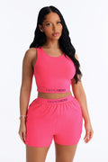 FN Mood Loose Cotton Boxer - Hot Pink