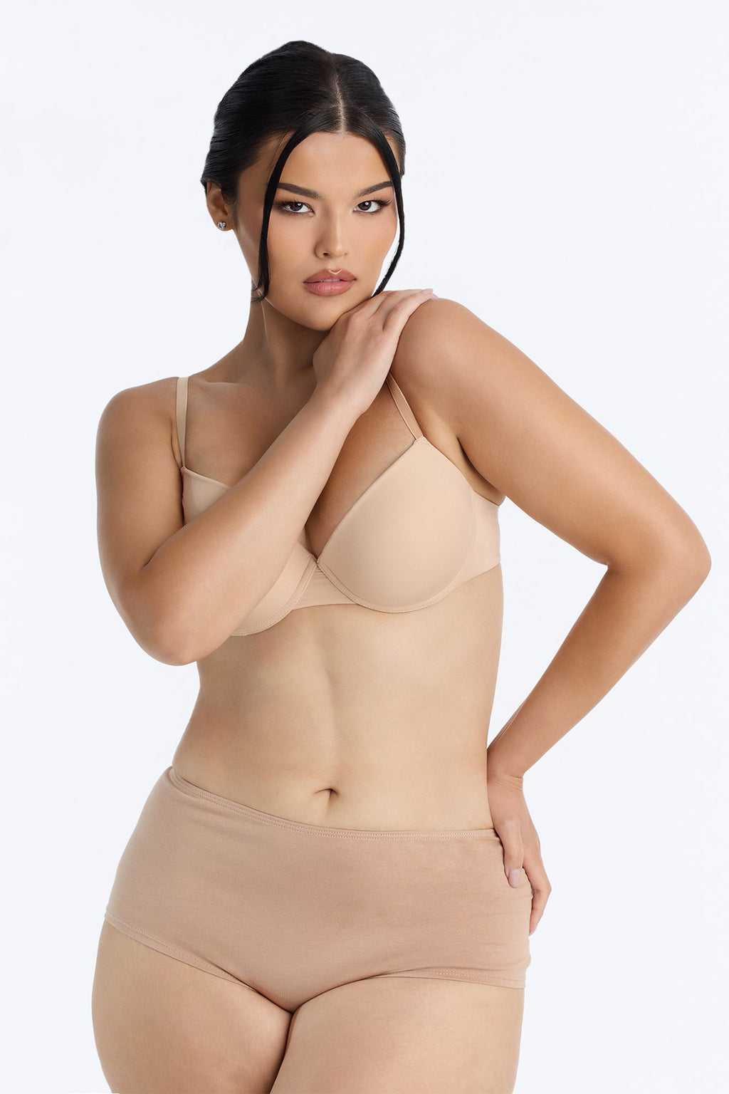 Nova Cotton Boyshort Panty - Nude