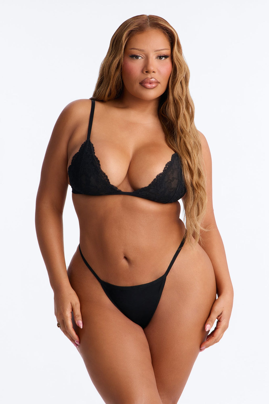 Bow Me Baby Rhinestone Bow G String Panty - Black