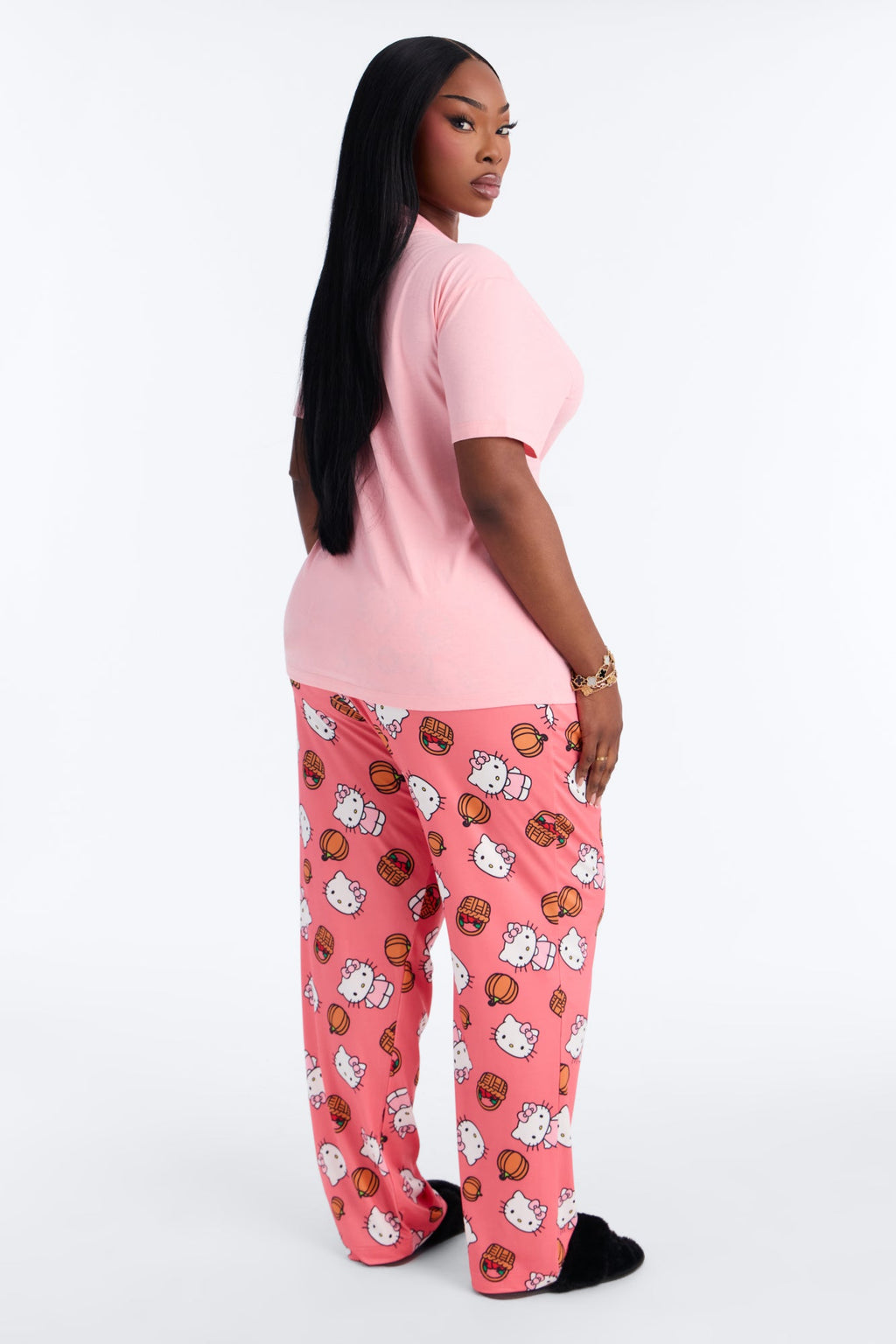 Hello Kitty Autumn Harvest PJ Pant Set - Pink/combo