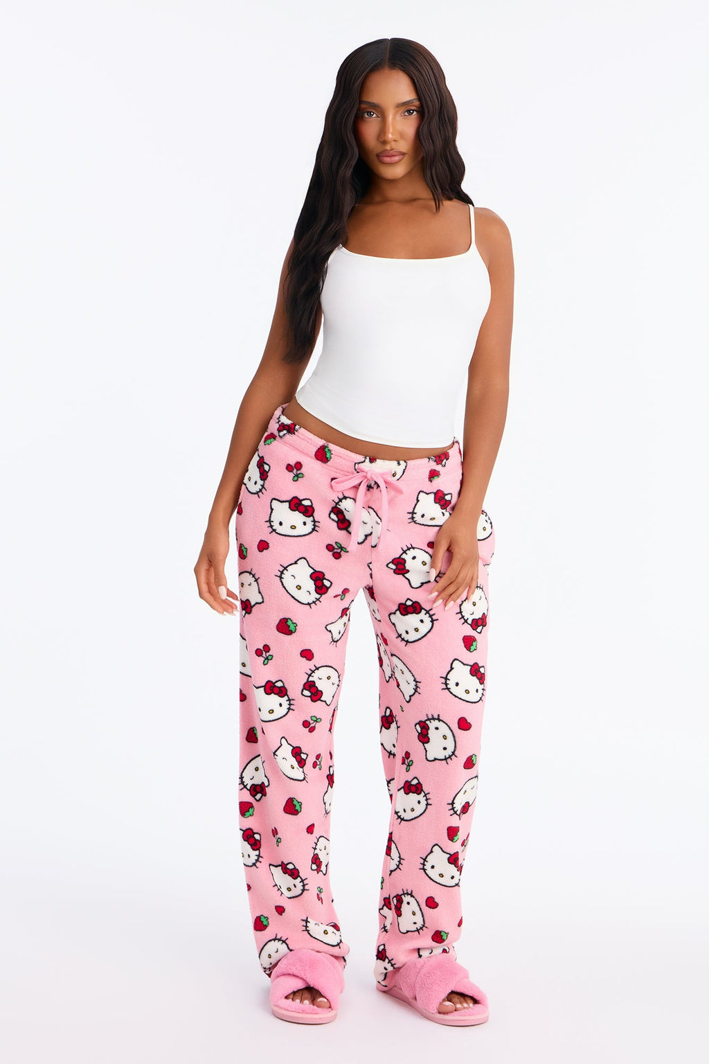 Hello Kitty Cozy Plush PJ Pant - Pink/combo