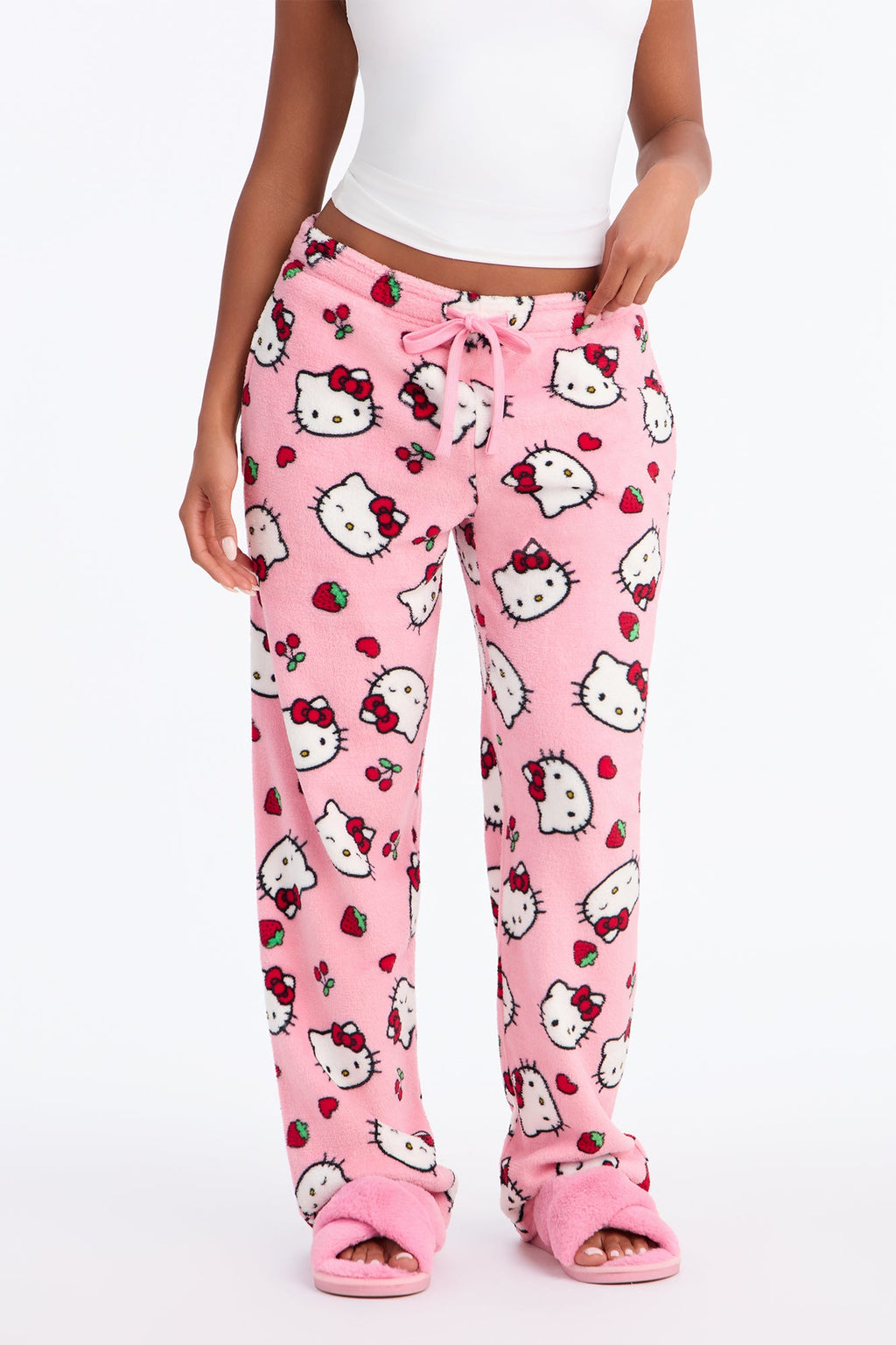 Hello Kitty Cozy Plush PJ Pant - Pink/combo