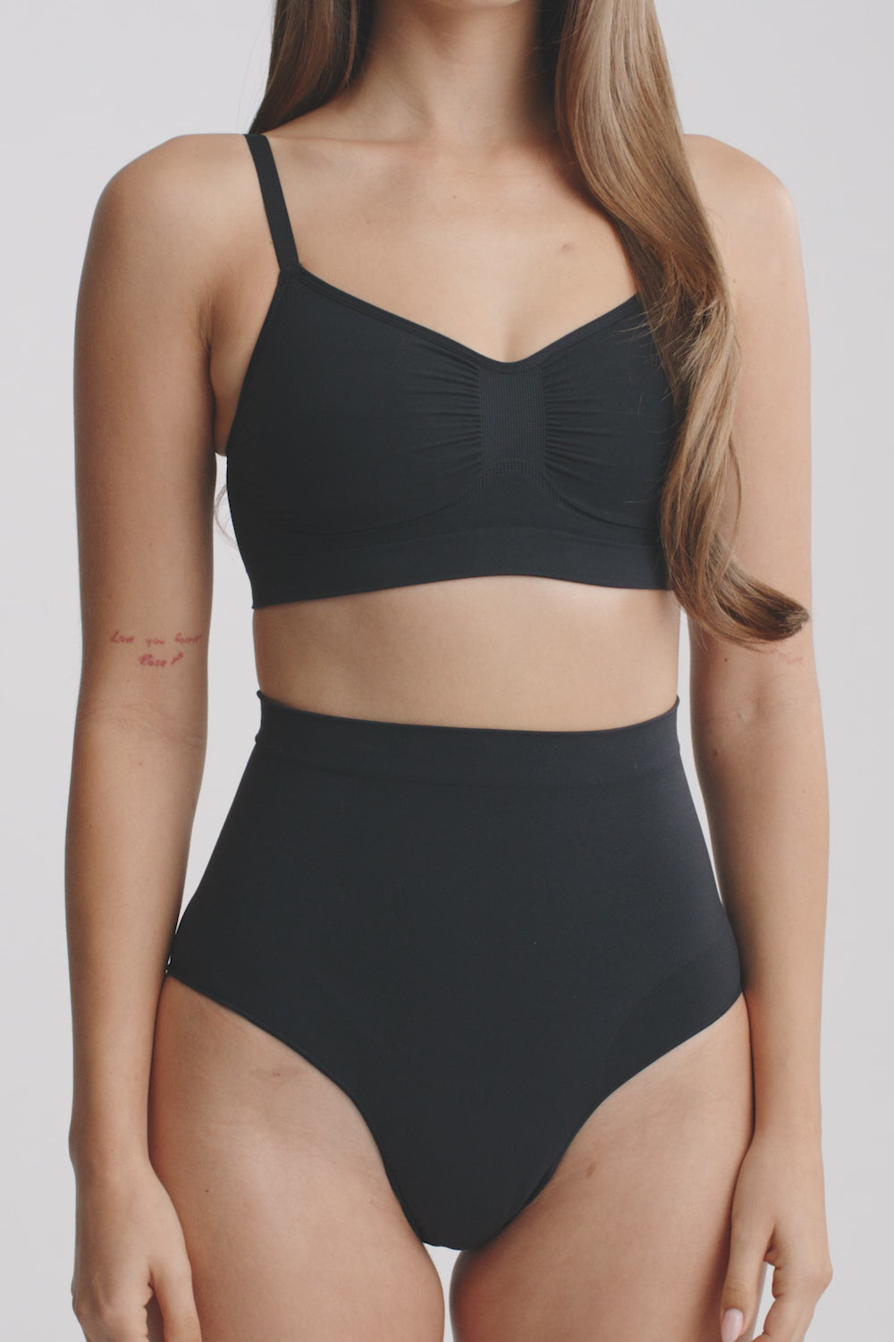 Nova Sculpt Seamless Strong Compression Mid Waist Brief - Black