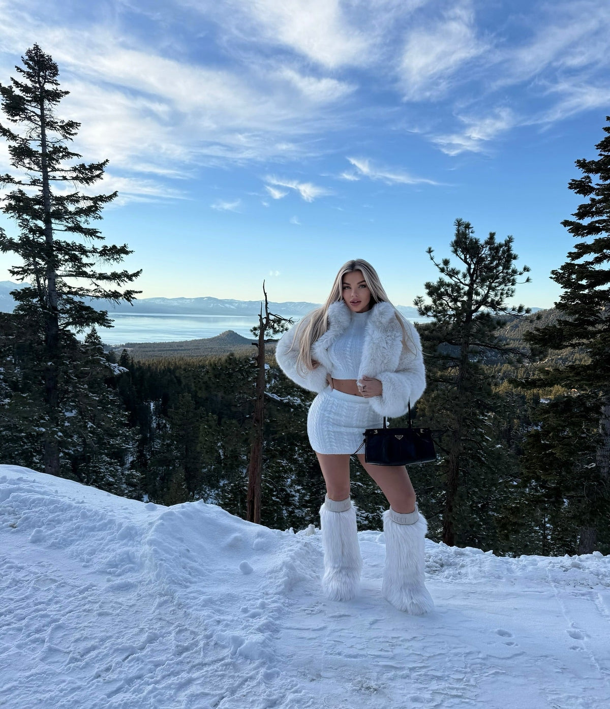 That's Luxe Faux Fur Coat - Ivory