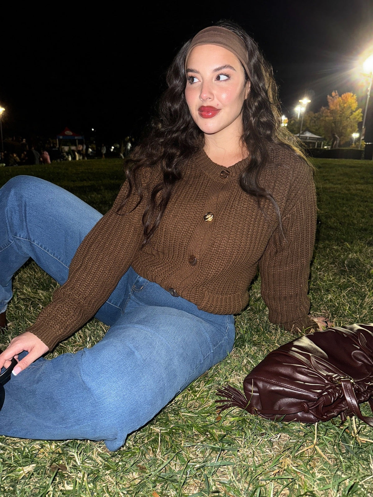 Bring Me Hot Cocoa Cardigan - Chocolate